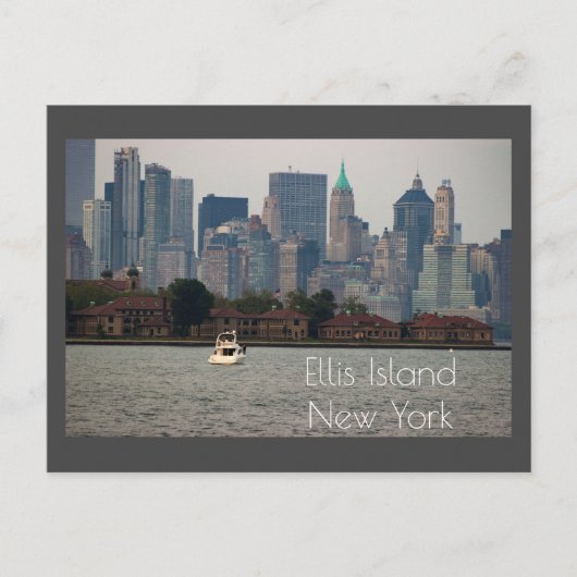 Ellis Island New York Briefkaart (Voorkant)