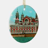  Ellis Island, New York City Keramisch Ornament (Rechts)