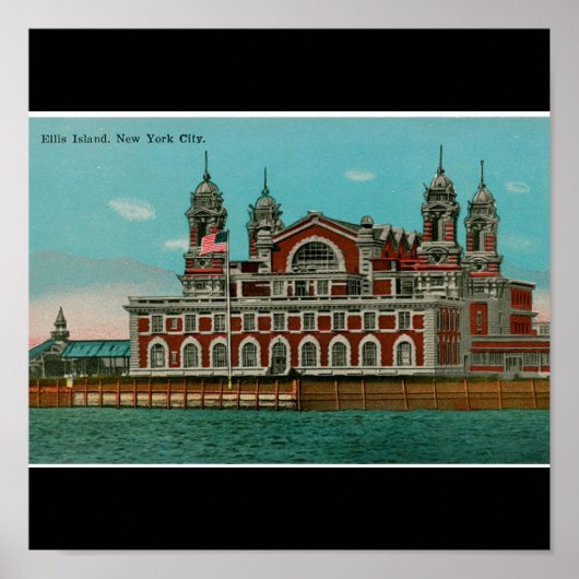  Ellis Island, New York CIty Poster (Voorkant)