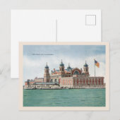 Ellis Island, New York Harbour Briefkaart (Voorkant / Achterkant)
