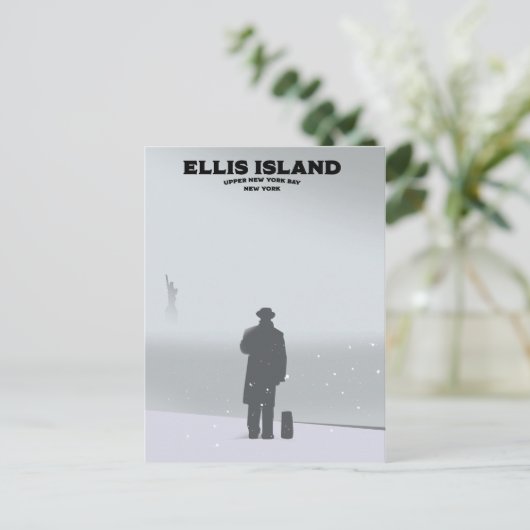 Ellis Island New York NYC Briefkaart (Staand voorkant)