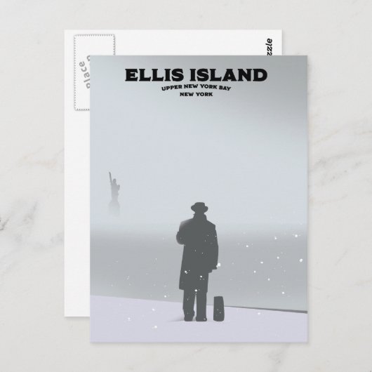 Ellis Island New York NYC Briefkaart (Voorkant / Achterkant)