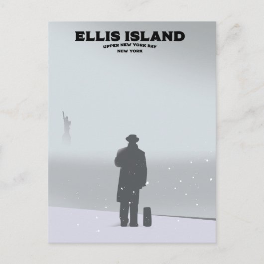 Ellis Island New York NYC Briefkaart (Voorkant)