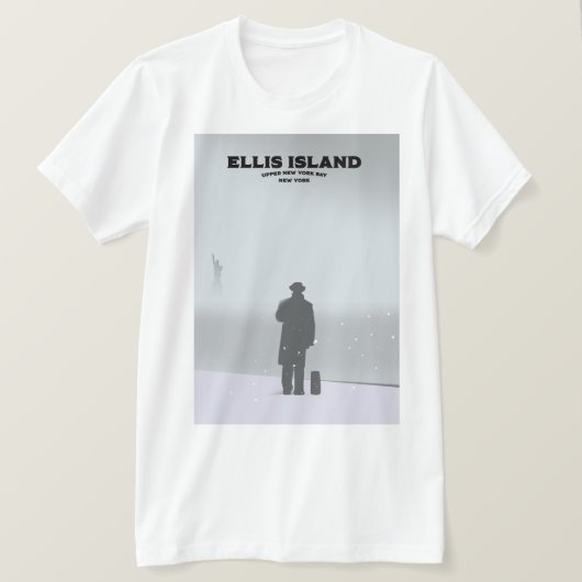 Ellis Island New York NYC T-shirt (Design voorkant)