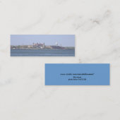 Ellis Island-NYC Bladwijzer Mini Visitekaartje (Voorkant / Achterkant)