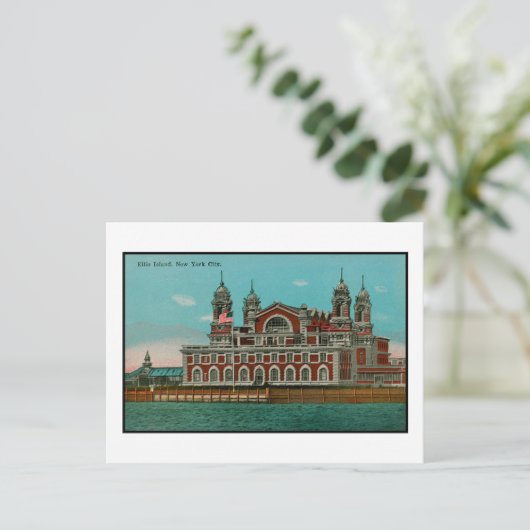 Ellis Island, NYC Briefkaart (Staand voorkant)