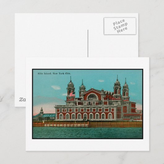 Ellis Island, NYC Briefkaart (Voorkant / Achterkant)