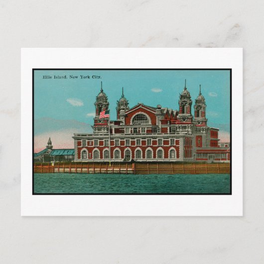 Ellis Island, NYC Briefkaart (Voorkant)