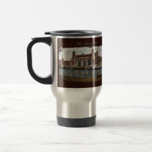 Ellis Island Painted Travel Mug Reisbeker