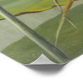 Ellis Rowan Blauw Wit Water Lelie  Bloemen Poster (Hoek)