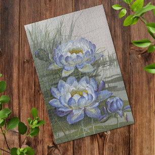 Ellis Rowan Blue Cloud Water Lily  Flowers Legpuzzel