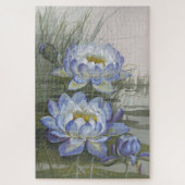 Ellis Rowan Blue Cloud Water Lily  Flowers Legpuzzel (Verticaal)