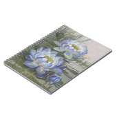 Ellis Rowan Blue Cloud Water Lily  Flowers Notitieboek (Linkerzijde)