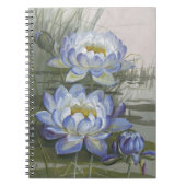 Ellis Rowan Blue Cloud Water Lily  Flowers Notitieboek (Voorkant)