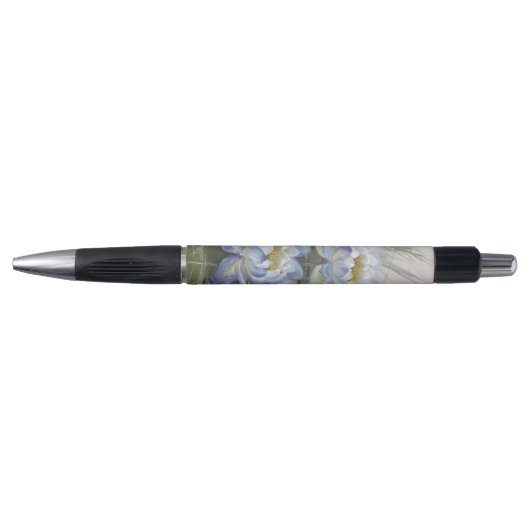 Ellis Rowan Blue Cloud Water Lily Flowers Pen (Voorkant)