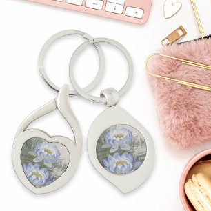 Ellis Rowan Blue Cloud Water Lily  Flowers Sleutelhanger