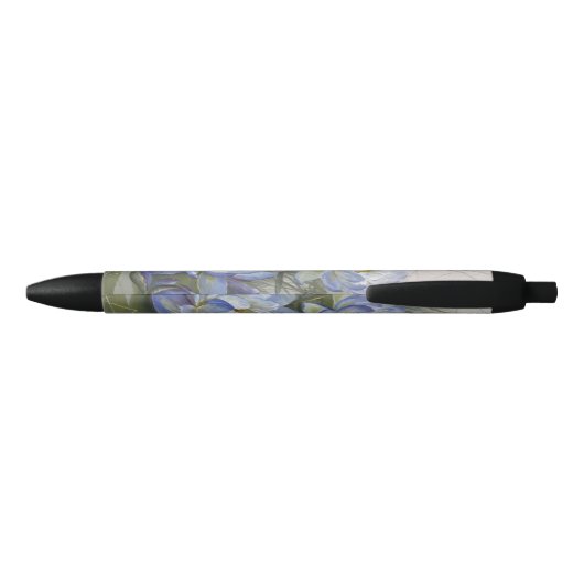 Ellis Rowan Blue Cloud Water Lily  Flowers Zwarte Inkt Pen (Achterkant)
