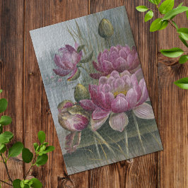 Ellis Rowan Pink Water Lily Flowers Legpuzzel