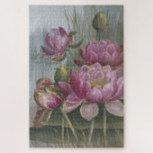 Ellis Rowan Pink Water Lily Flowers Legpuzzel (Verticaal)