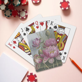 Ellis Rowan Roze Waterlelie Oude Bloemen Pokerkaarten