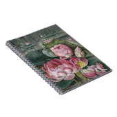 Ellis Rowan Sacred Lotus Water Lily  Flower Notitieboek (Rechterzijde)