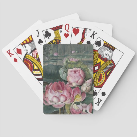Ellis Rowan Sacred Lotus Water Lily  Flower Pokerkaarten (Achterkant)