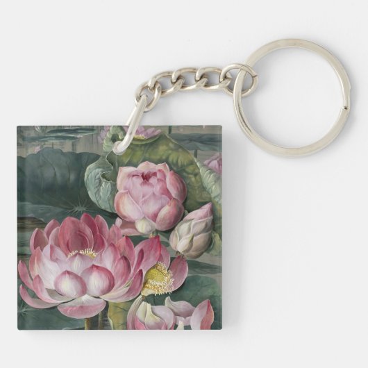 Ellis Rowan Sacred Lotus Water Lily  Flower Sleutelhanger (Achterkant)