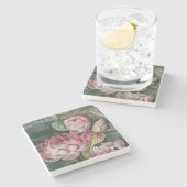 Ellis Rowan Sacred Lotus Water Lily  Flower Stenen Onderzetter (Zijkant)