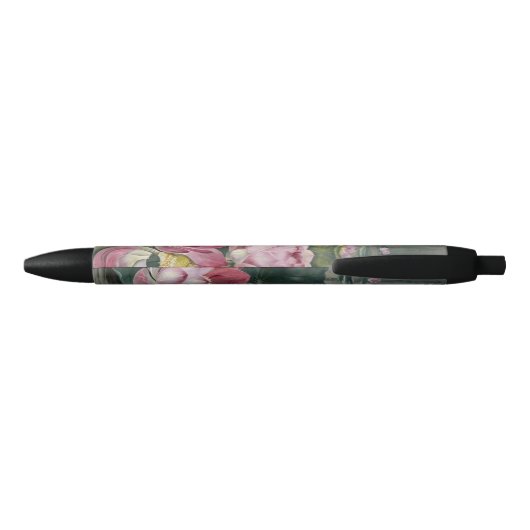 Ellis Rowan Sacred Lotus Water Lily  Flower Zwarte Inkt Pen (Achterkant)