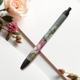 Ellis Rowan Sacred Lotus Water Lily  Flower Zwarte Inkt Pen