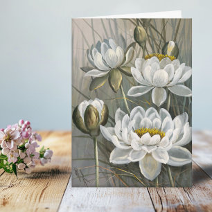 Ellis Rowan White Water Lily  Flowers Kaart