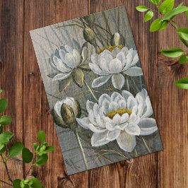 Ellis Rowan White Water Lily Flowers Legpuzzel