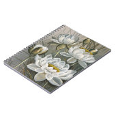 Ellis Rowan White Water Lily  Flowers Notitieboek (Linkerzijde)