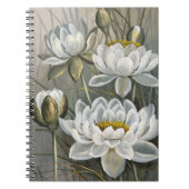 Ellis Rowan White Water Lily  Flowers Notitieboek (Voorkant)