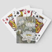 Ellis Rowan White Water Lily Flowers Pokerkaarten (Achterkant)