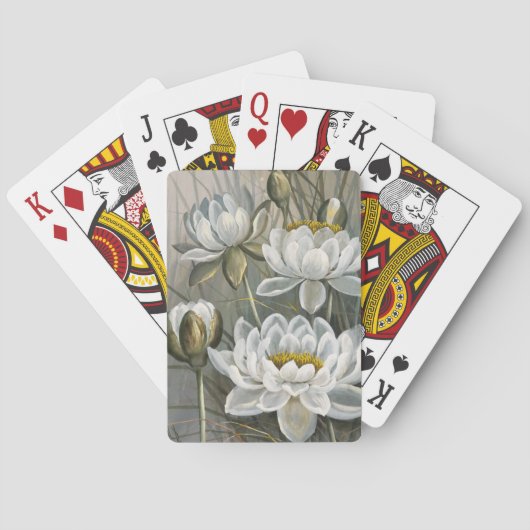 Ellis Rowan White Water Lily  Flowers Pokerkaarten (Achterkant)
