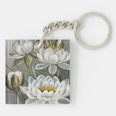 Ellis Rowan White Water Lily  Flowers Sleutelhanger (Achterkant)