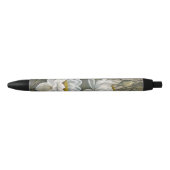 Ellis Rowan White Water Lily  Flowers Zwarte Inkt Pen (Voorkant)