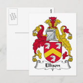 Ellison Family Crest Briefkaart (Voorkant / Achterkant)
