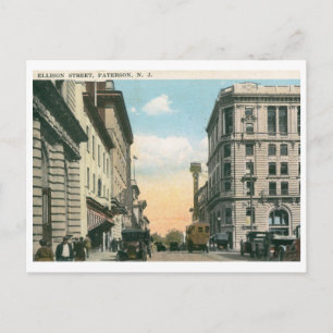 Ellison St., Paterson, de Vintage van NJ 1922 Briefkaart
