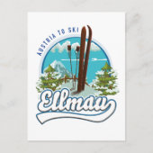 Ellmau Austria to ski logo Briefkaart (Voorkant)