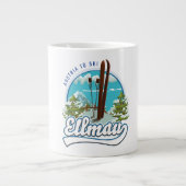 Ellmau Austria to ski logo Grote Koffiekop (Voorkant)