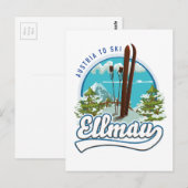 Ellmau Oostenrijk om logo te skiën Briefkaart (Voorkant / Achterkant)