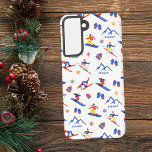 Ellmau Oostenrijk Ski Snowboard patroon Samsung Galaxy Hoesje<br><div class="desc">Een grappig winterskipatroon voor het skigebied Ellmau in Oostenrijk,  Europa. Perfect cadeau-idee voor wintersportliefhebbers: ski,  snowboard,  freestyle,  skisprong,  langlaufen.</div>
