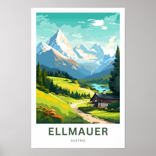 Ellmauer Oostenrijk Reisprint Poster (Voorkant)