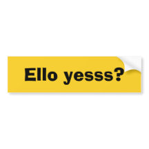 Ello Yesss Funny Quote met zwarte tekst