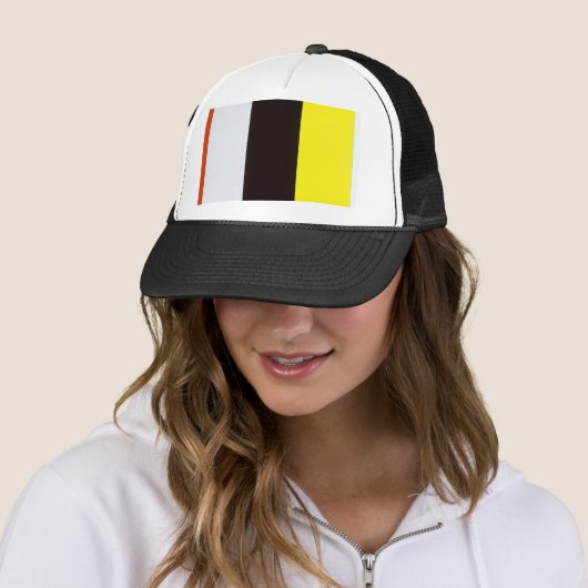 Ellsworth Kelly Yellow White en Black Trucker Pet (In situ)