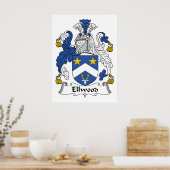Ellwood Family Crest Poster (Keuken)