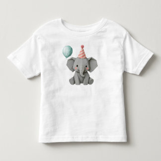 Elly Olifant Aangepaste Dierenfeest Illustratie Kinder Shirts