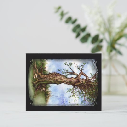 Elm Maid Briefkaart (Staand voorkant)